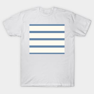 French navy & cream striped T-Shirt